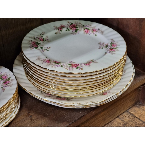 1396 - A Royal Albert 'Lavender Rose' pattern part tea and dinner service. 