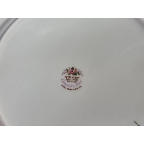 1396 - A Royal Albert 'Lavender Rose' pattern part tea and dinner service. 