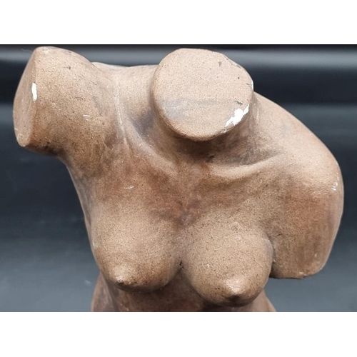 1471 - Reuben Ugbine, (Nigerian 1956- 2021), a ceramic female torso, signed and dated 2002, 29cm high.... 