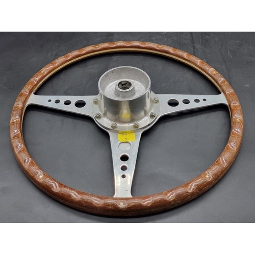 1495 - Automobilia: a Moto-Lita steering wheel, 15in diameter.