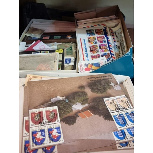 1507 - A very large of stamps, FDCs and related. (13 boxes)