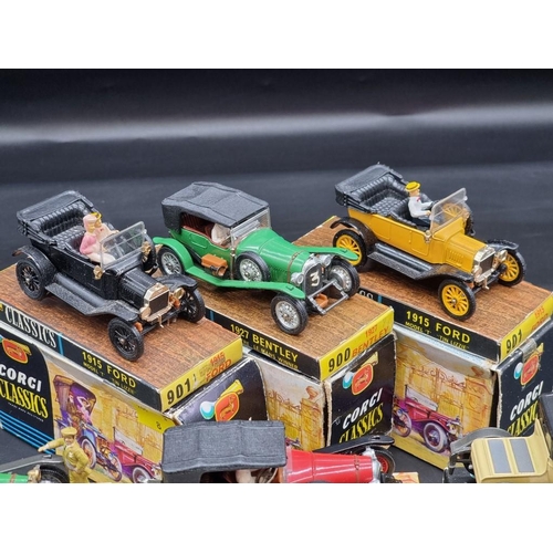 100 - Corgi: nine 1960s boxed Corgi Classics, to include 1927 Bentley.