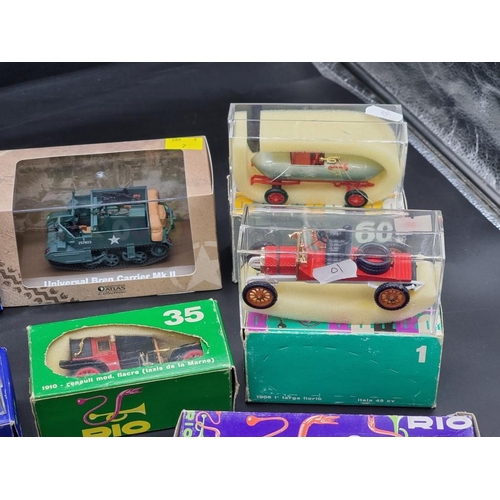 101 - Rio: a collection of vintage diecast vehicles; together with a Schuco 'Old Timers', and ot... 