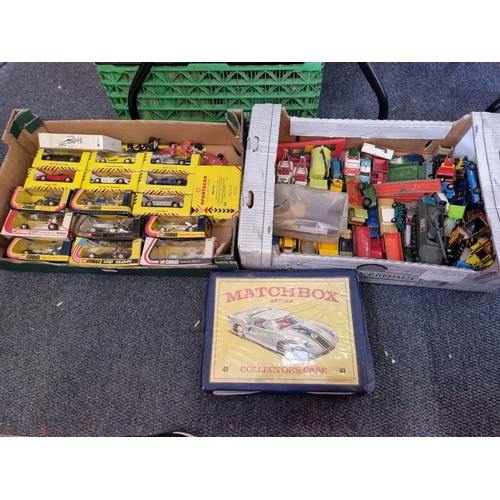 133 - Corgi: 8 boxed 1970s Formula 1 cars; together with a large collection of mainly unboxed vehicles, to... 