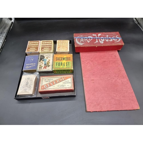 134 - Vintage Playing Cards: a set of 52 early 19th century playing cards (with Ace tax card); '... 