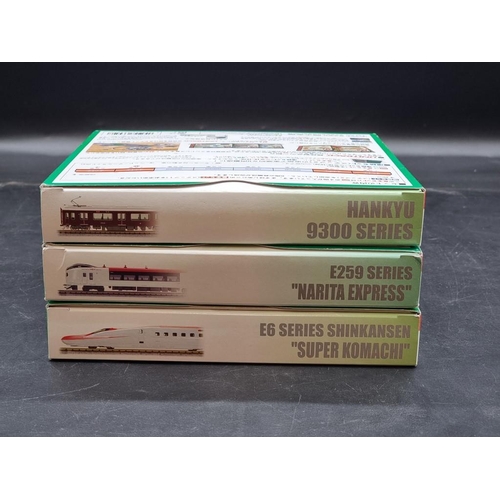 15 - Kato: N gauge, three boxed sets, comprising: 9300 series 'Hankyu', 10-1278; E6 series 'Super Komachi... 