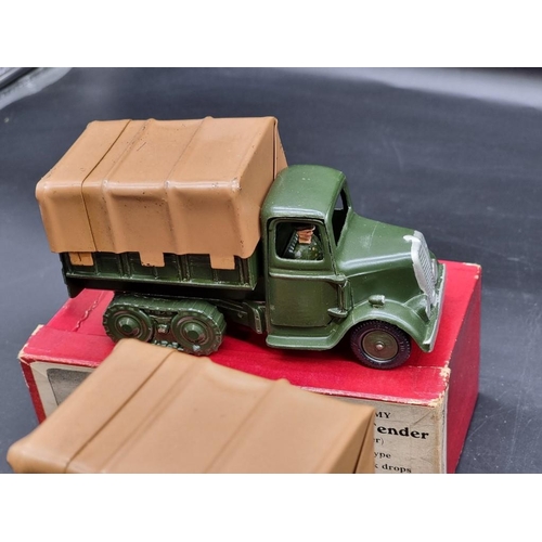 49 - Britains: 4 vintage military vehicles, comprising: No.1433 (x2); Army Lorry No.1335; Bren Gun Carrie... 