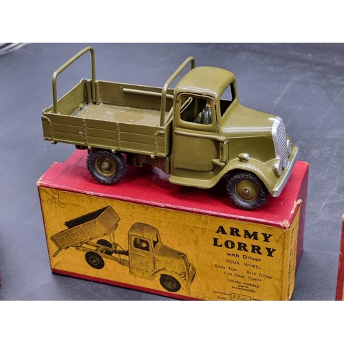 57 - Britains: four vintage boxed military vehicles and guns, comprising Nos.1264; 1433; 1334; 1201; toge... 