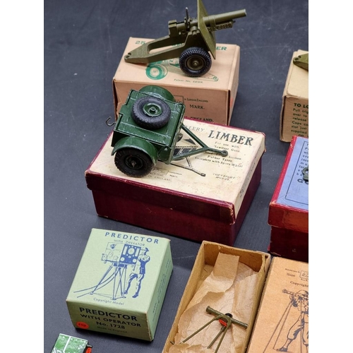 60 - Britains: a collection of vintage Britains military items, all in original boxes; to include ammunit... 