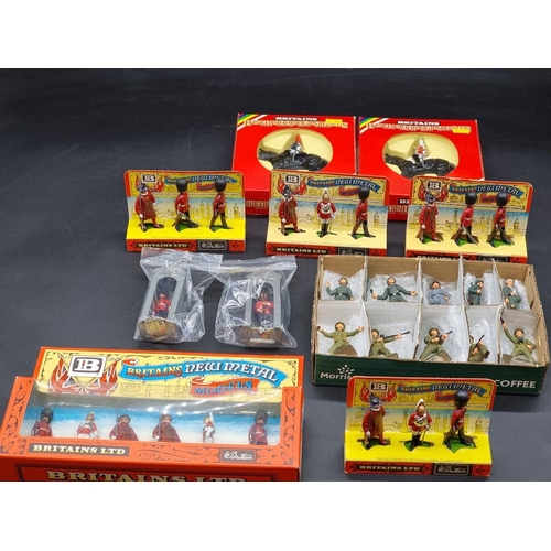 63 - Britains: a collection of Britains figure sets (1970s) in original packaging; together with Roy... 