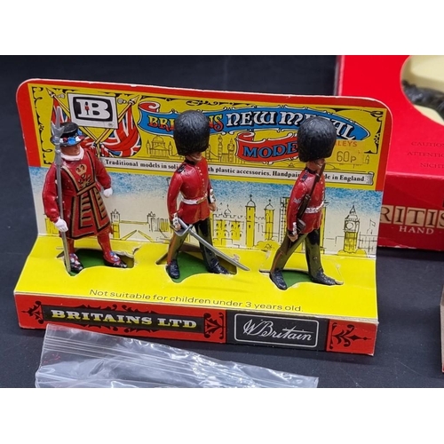 63 - Britains: a collection of Britains figure sets (1970s) in original packaging; together with Roy... 