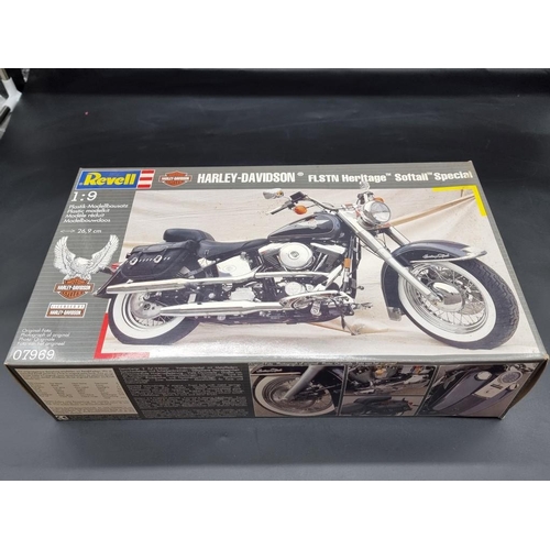 66 - Revell: a Harley-Davidson Heritage Softail Special model kit, No.07969.