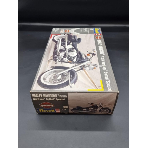 66 - Revell: a Harley-Davidson Heritage Softail Special model kit, No.07969.