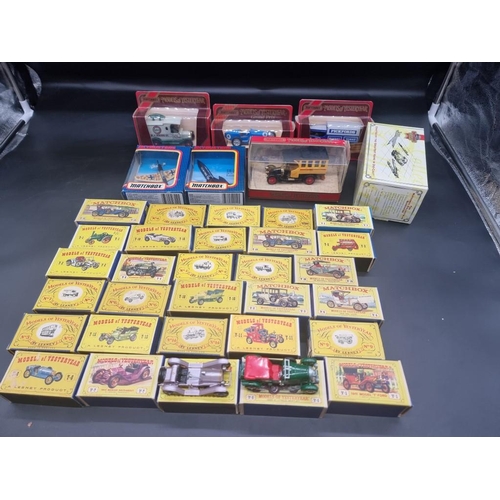 86 - Matchbox: a collection of Matchbox vehicles, 'Models of Yesteryear' and two Skybusters, all boxed.... 