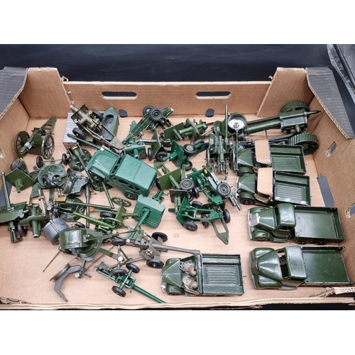 94 - Britains: a large collection of vintage diecast military vehicles and artillery.... 