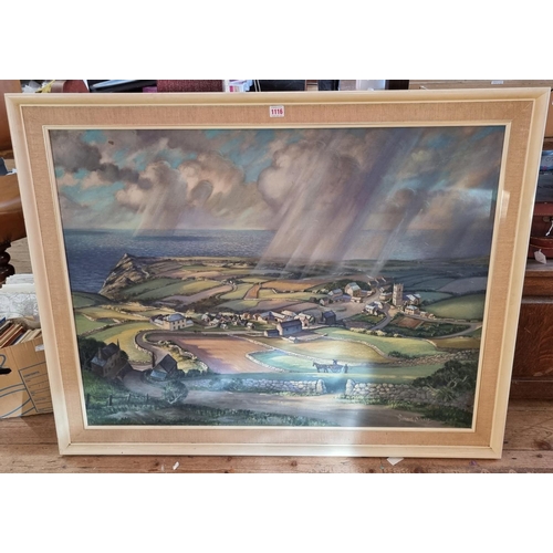 1116 - Bernard Ninnes, Penwith, Cornwall, signed, oil on canvas, 74 x 99.5cm.Provenance: Frost & Reed.... 