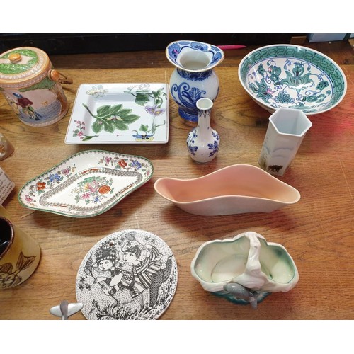 1640A - A mixed lot of ceramics.