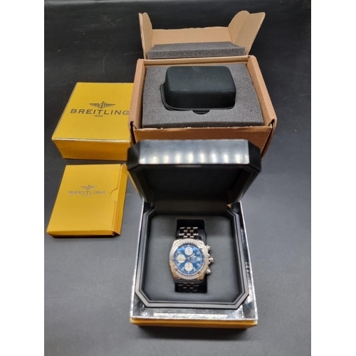 477 - A Breitling Chronomat Evolution stainless steel wristwatch, Ref. A13356, with box, papers and servic... 