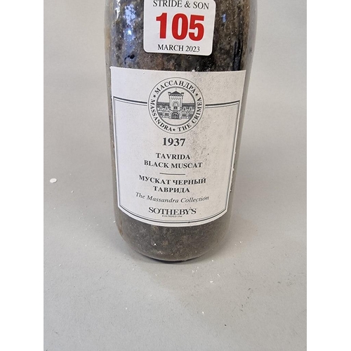 105 - A bottle of Tavrida Black Muscat, 1937, Massandra Collection.