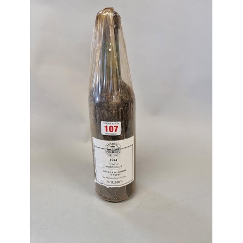 107 - A bottle of Gurzuf Rose Muscat, 1944, Massandra Collection.