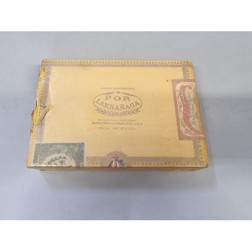 108 - A box of twenty five Larranaga 'Palais Royal' cigars, sealed.