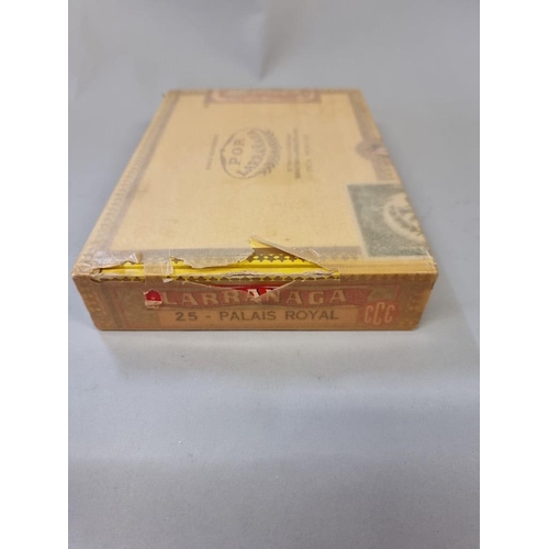 108 - A box of twenty five Larranaga 'Palais Royal' cigars, sealed.