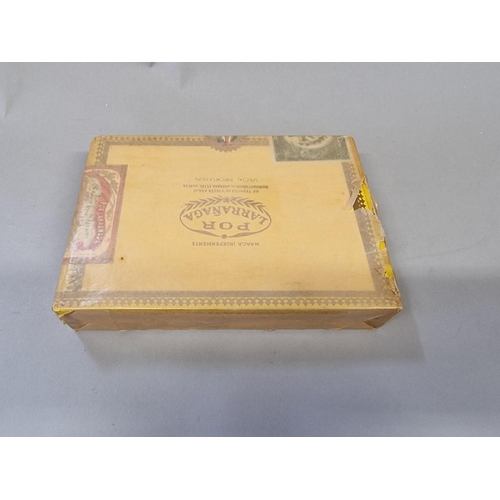 108 - A box of twenty five Larranaga 'Palais Royal' cigars, sealed.