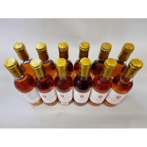 11 - Twelve 37.5cl bottles of Chateau Piot David, 1989, Sauternes. (12)