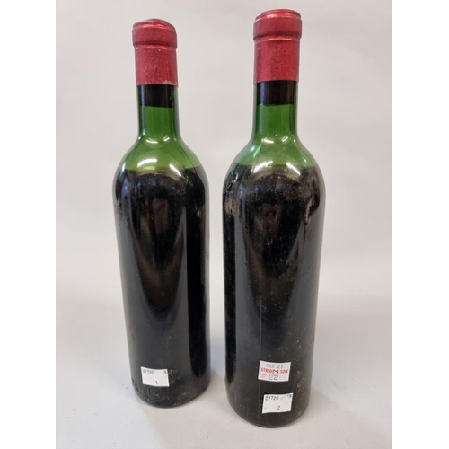 22 - Two 75cl bottles of Chateau Montrose, Saint-Estephe, 1961. (2)