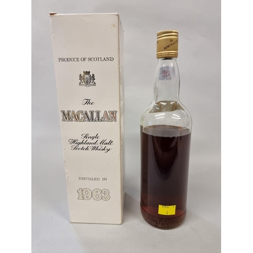 25 - A 26 2/3 fl.oz. bottle of The Macallan 'Special Selection' 1963 vintage whisky, (low level), in oc.... 