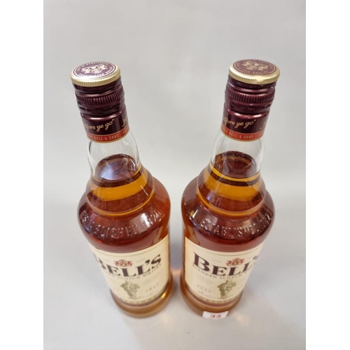 33 - Two 1 litre bottles of Bell's blended whisky. (2)