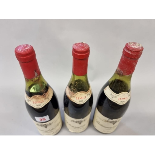 35 - Three 75cl bottles of Chateauneuf du Pape, 1983, Ets Loron. (3)