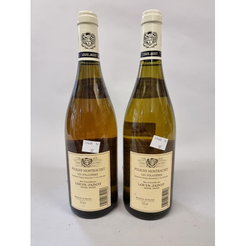 42 - Two 75cl bottles of Puligny Montrachet 1er Cru Les Folatieres, 2000, Louis Jadot. (2)... 