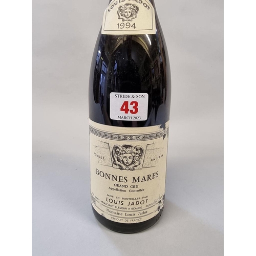 43 - A 75cl bottle of Bonnes Mares, 1994, Louis Jadot.