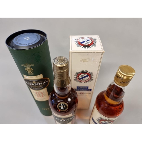 45 - Two 70cl bottles of whisky, comprising: Glengoyne 10 year old, in oc; and Glen Dochart 8 year old, i... 