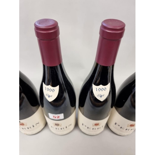 52 - Three 75cl bottles of Crozes-Hermitage, 1999, Perrin Freres; together with three 75cl bottles of Vac... 