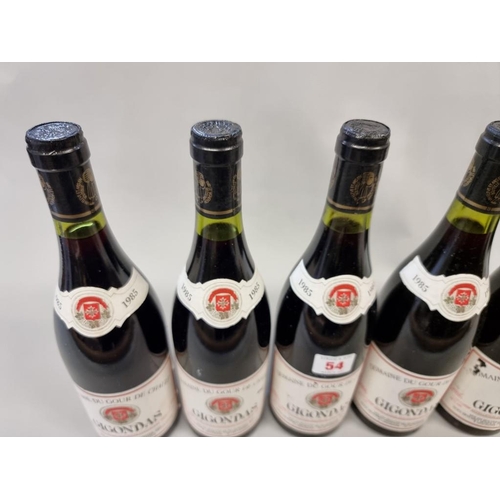 54 - Six 75cl bottles of Gigondas, 1985, Dom du Gour de Chaule. (6)