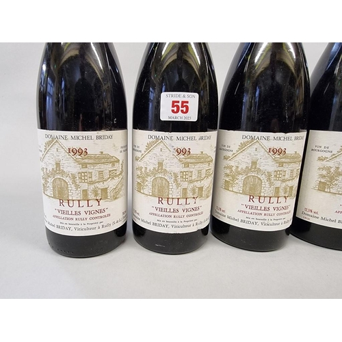 55 - Six 75cl bottles of Rully Cuvee Vieilles Vignes, 1993, Dom Michel Briday. (6)