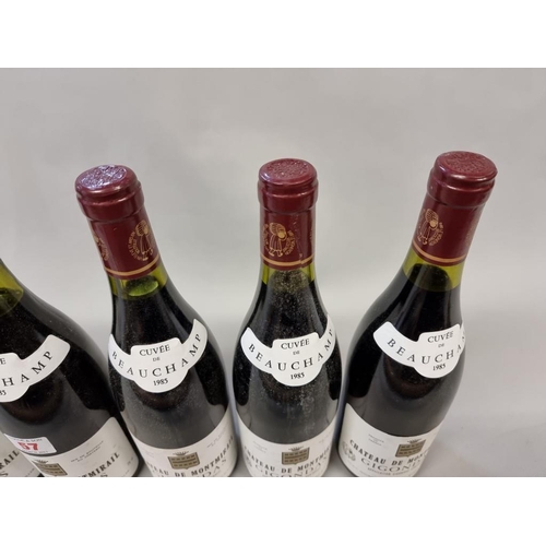 57 - Six 75cl bottles of Gigondas Cuvee Beauchamp, 1985, Chateau Montmirail. (6)