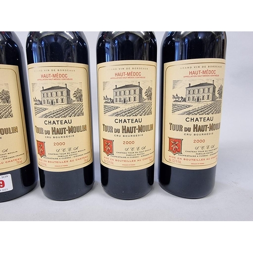 59 - Six 75cl bottles of Chateau Tour du Haut Moulin, 2000, Cru Bourgeois Haut-Medoc. (6)... 