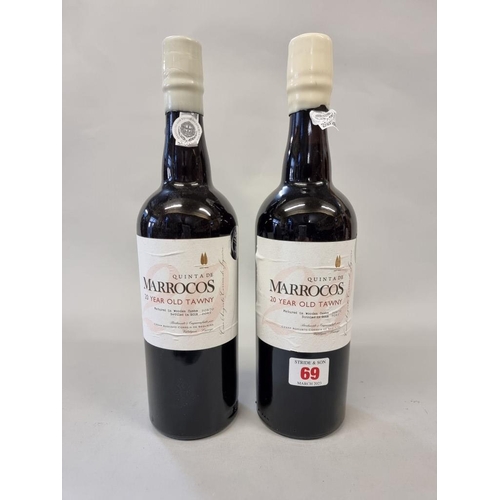 69 - Two 75cl bottles of Quinta da Marrocos 20 Year Old Tawny Port, bottled in 2018. (2)