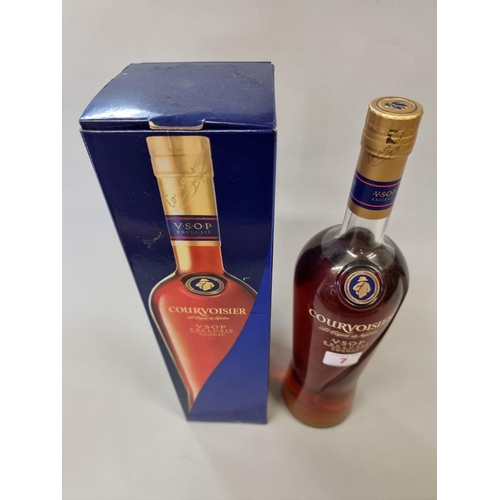 7 - A 1 litre bottle of Courvoisier VSOP Exclusif, in oc.