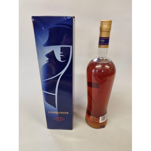 7 - A 1 litre bottle of Courvoisier VSOP Exclusif, in oc.