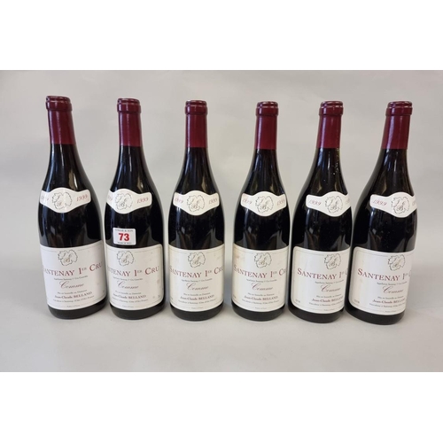 73 - Six 75cl bottles of Santenay Comme 1er Cru, 1999, Jean-Claude Belland. (6)