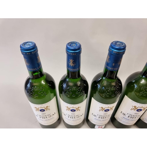 74 - Six 75cl bottles of Chateau De Fieuzal Blanc, 2001, Pessac-Leognan. (6)