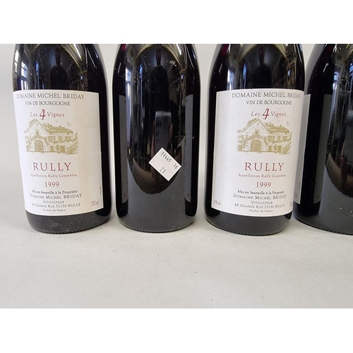 80 - Six 75cl bottles of Rully Les Quatre Vignes, 1999, Dom Michel Briday. (6)