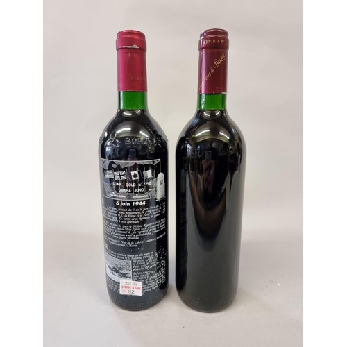 82 - Two 75cl bottles of D-Day 50th Anniversary Commemorative wine. (2)