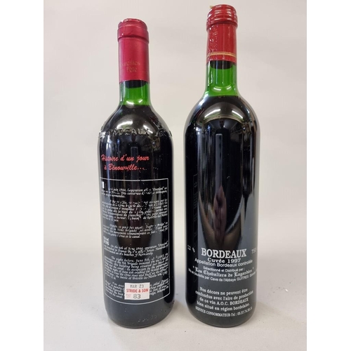 83 - Two 75cl bottles of D-Day 50th Anniversary Commemorative wine. (2)