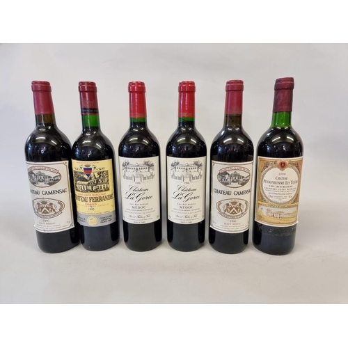 91 - Twelve 75cl bottles of Claret, comprising: La Batisse, 2017; Chateau de Portets, 2000; Chanet Blanet... 