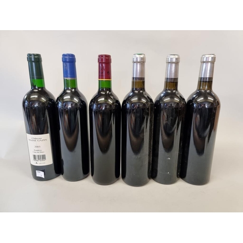 95 - Six 75cl bottles of Claret, comprising: Chateau Maine-Gazin, 2005; Bordeaux Reserve Speciale, 2002, ... 